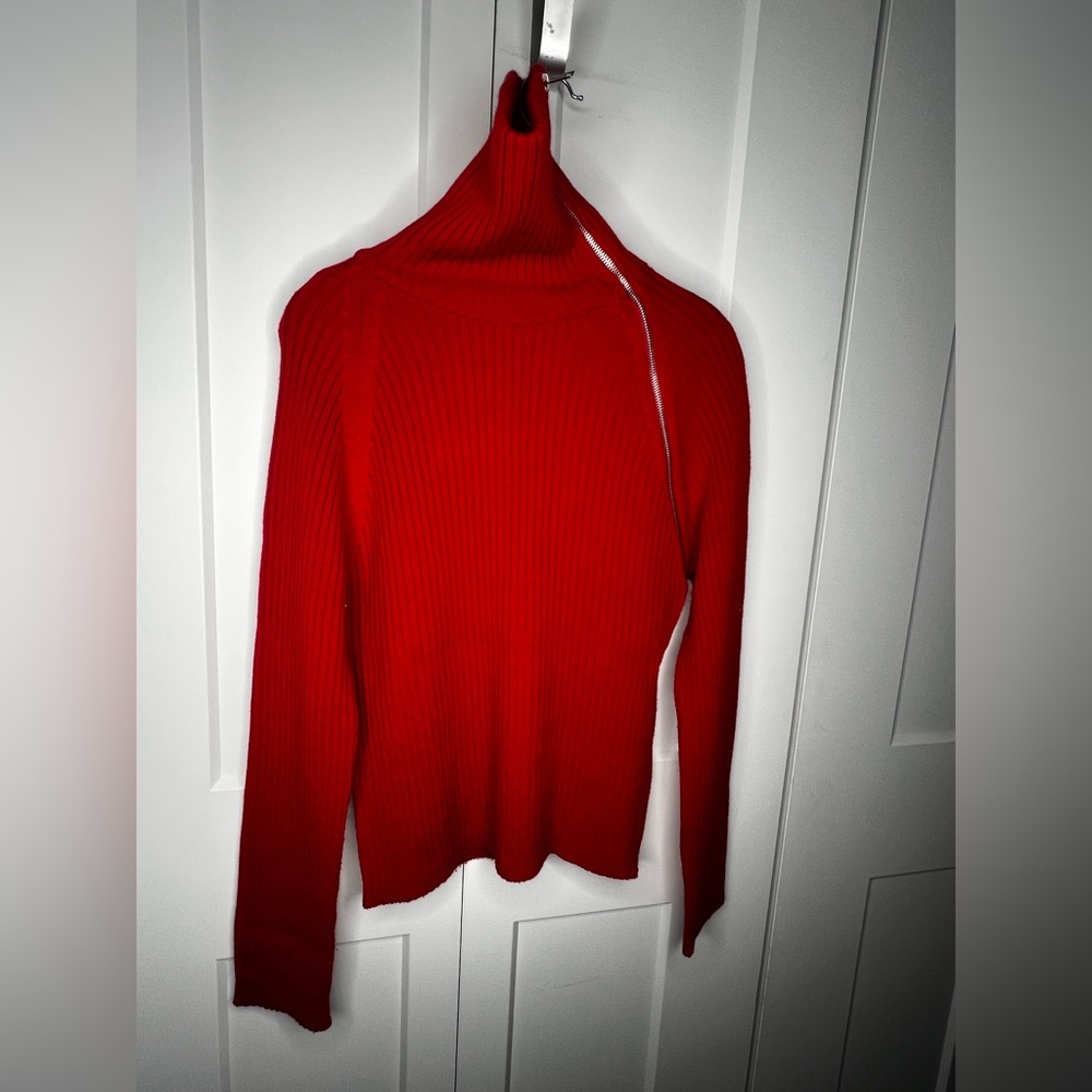 🚫SOLD🚫Tous Les Garçons Zipper Turtleneck Wool Blend Sweater Women's Size XL